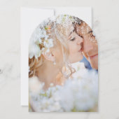 Navy Your Photo Confetti ModernTypografie Kaart (Achterkant)