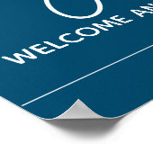 Navy Ze zei ja Verloving Welkom Poster (Hoek)