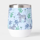 Navy Zebra Martinis Blue Preppy (Achterkant)