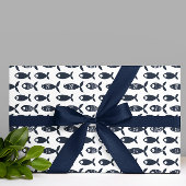 Navy Zee Fish Ocean Beach huis Scandinavisch Cadeaupapier