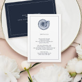 Navy Zee Shell Beach Wedding Information Kaart