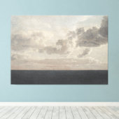 Navy zee, zeegeolie canvas afdruk (Insitu (Houten vloer))