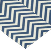 Navy Zig Zag Wave Pattern Tafelkleed (Gekanteld)