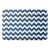 Navy zigzag, Navy Chevron, Geometrisch patroon Badmat (Voorkant)