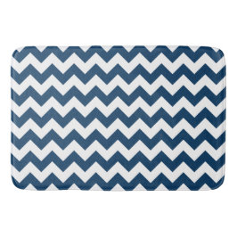 Navy zigzag, Navy Chevron, Geometrisch patroon Badmat