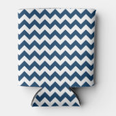 Navy zigzag, Navy Chevron, Geometrisch patroon Blikjeskoeler (Voorkant)