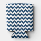 Navy zigzag, Navy Chevron, Geometrisch patroon Blikjeskoeler (Achterkant)