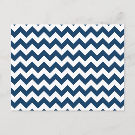 Navy zigzag, Navy Chevron, Geometrisch patroon Briefkaart (Voorkant)