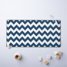 Navy zigzag, Navy Chevron, Geometrisch patroon Bureaumat