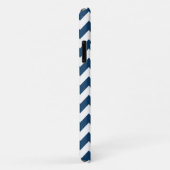 Navy zigzag, Navy Chevron, Geometrisch patroon Case-Mate iPhone Case (Achterkant/rechts)