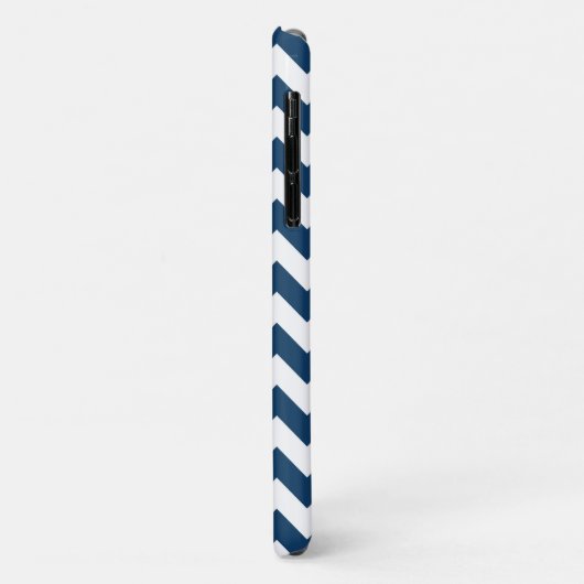 Navy zigzag, Navy Chevron, Geometrisch patroon Case-Mate iPhone Case (Achterkant/links)