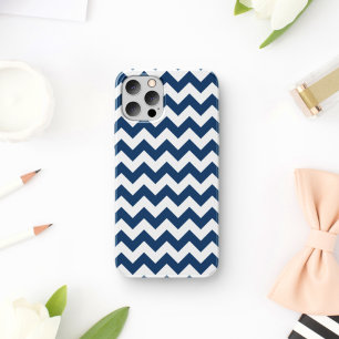 Navy zigzag, Navy Chevron, Geometrisch patroon Case-Mate iPhone Case