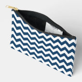Navy zigzag, Navy Chevron, Geometrisch patroon Etui (Open)
