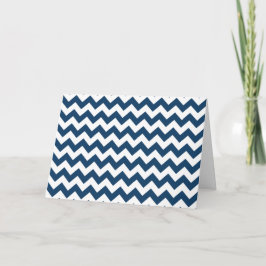 Navy zigzag, Navy Chevron, Geometrisch patroon Kaart