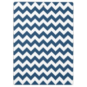 Navy zigzag, Navy Chevron, Geometrisch patroon Klembord (Achterkant)