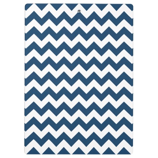 Navy zigzag, Navy Chevron, Geometrisch patroon Klembord (Achterkant)