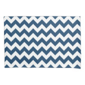 Navy zigzag, Navy Chevron, Geometrisch patroon Kussensloop (Voorkant)
