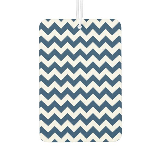 Navy zigzag, Navy Chevron, Geometrisch patroon Luchtverfrisser (Achterkant)