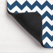 Navy zigzag, Navy Chevron, Geometrisch patroon Muismat (Hoek)