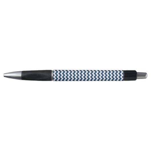 Navy zigzag, Navy Chevron, Geometrisch patroon Pen (Voorkant)