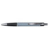 Navy zigzag, Navy Chevron, Geometrisch patroon Pen (Achterkant)