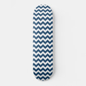 Navy zigzag, Navy Chevron, Geometrisch patroon Persoonlijk Skateboard (Voorkant)