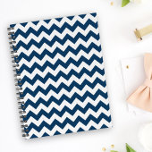 Navy zigzag, Navy Chevron, Geometrisch patroon Planner