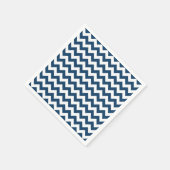 Navy zigzag, Navy Chevron, Geometrisch patroon Servet (Hoek)