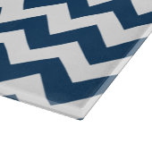 Navy zigzag, Navy Chevron, Geometrisch patroon Snijplank (Hoek)