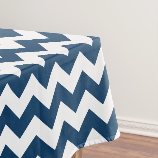Navy zigzag, Navy Chevron, Geometrisch patroon Tafelkleed (Voorbeeld)