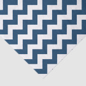 Navy zigzag, Navy Chevron, Geometrisch patroon Tissuepapier (Detail)