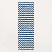 Navy zigzag, Navy Chevron, Geometrisch patroon Yogamat (Voorkant)