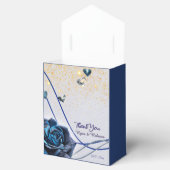 Navy Zilver Goud Favor Doos Bedankdoosjes (Geopend)