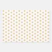 Navy zwart en wit Chanoeka Golden David Star Inpakpapier Vel (Voorkant 2)