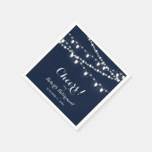 Navyblauw | Elegant Klassiek Afscheidsfeest Servet (Hoek)