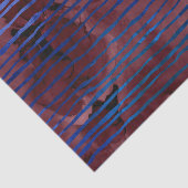 Navyblauw en bordeaux gestreept patroon tissuepapier (Detail)