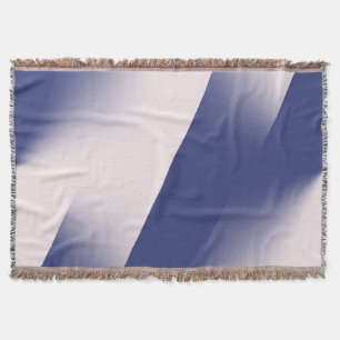 Navyblauw en Roze Diagonale Kleurblok Ombre Deken
