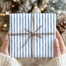 Navyblauw en wit gestreepte Kustkerst