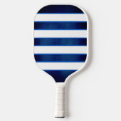 Navyblauw en wit monogram pickleballpaddle pickleball paddle (Achterkant)