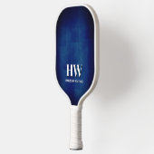 Navyblauw en wit monogram pickleballpaddle pickleball paddle (Links)