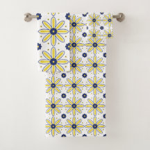 Navyblauw & Gele Middellandse-Zee-margriet 