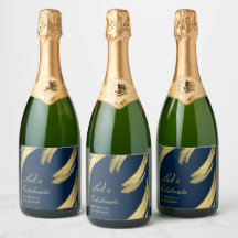 Navyblauw Gouden Chic Elegante Champagne