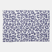 Navyblauw Luipaardpatroon Theedoek (Horizontaal)