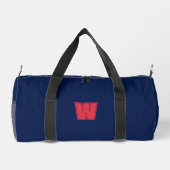 Navyblauw monogram initiaal plunjezak (Achterkant)