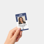 Navyblauw - Personeelsfoto Badge (Handheld)