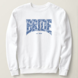 Navyblauw toile BRUID feestelijke verlovingsborrel Trui