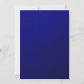 Navyblauw & witte tekst Ruw oppervlak Bewaar de da Kaart (Achterkant)