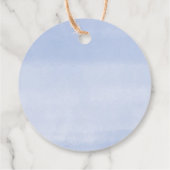 Navyblauwe bloemige Pop het als ze knalt Favorlabe Bedankjes Labels (Achterkant)