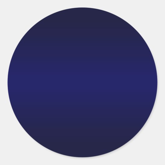 Navyblauwe Gradiënt Sticker (Voorkant)