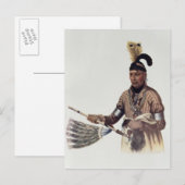 Naw-Kaw of 'Wood', een Winnebago-chef Briefkaart (Voorkant / Achterkant)